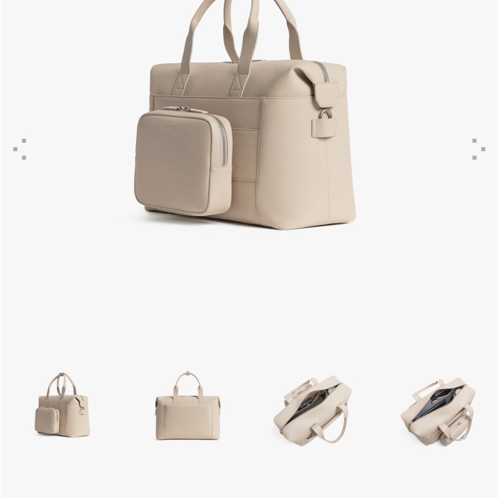 Monos Metro Duffel - Ivory Vegan Leather